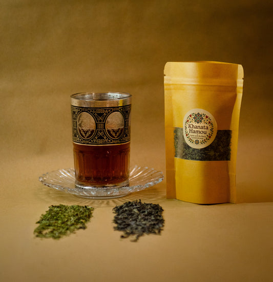 Thé marocain vert à la menthe